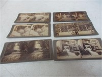 6 Vintage Photo View Cards