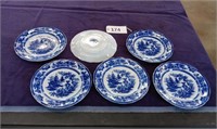 6 Lahore England Ironstone Plates