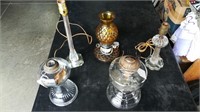 5 Lamps (Mostly for parts on in need of repair)