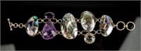 Jewelry Sterling Silver Abalone Shell Bracelet