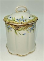 Nippon Handpainted Floral Condiment Holder 5"