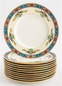 Minton Porcelain Luxor Luncheon Plates, 11