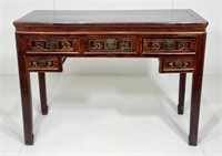 Oriental side board, 3 drawers over 2 drawers