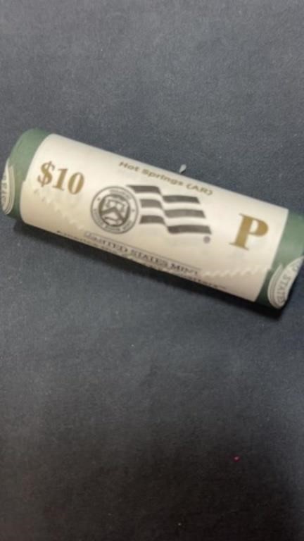 1 roll of 2010 uncirculated Hot Springs P