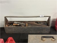 Carpenter's Tool Caddy And Contents