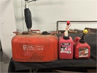 Three Gas Cans