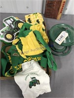 John Deere items- suspenders, underware, windsock