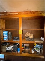 Cabinet full of hardware and socket set