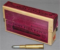 (1) box Winchester .30 Army Full Patch 220 gr. for