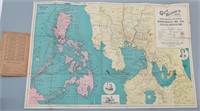 1901 Battle of Manilla Bay Philippines Pocket Map
