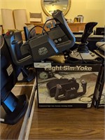 Flight sim yoke and joystick