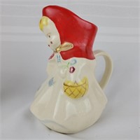 Vintage Hull Little Red Riding Hood 7¼" Pitcher