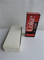 Coca-Cola Vending Machine Radio, In Original Box