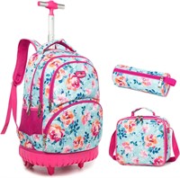 Jasminestar 18 Wheeled Kids Backpack Rose Red