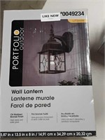 Portfolio outdoor wall lantern