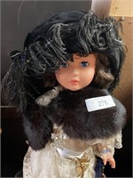 Plastic Victorian style doll.