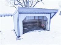 8'x10' open front shed w/6"x6" runners