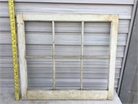 6 Pane Wood Window Frame