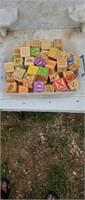 Kid's box of blocks