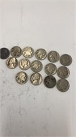 (15) Old Nickels - some are Buffalo "AS IS"