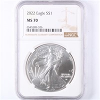 2022 Silver Eagle NGC MS70