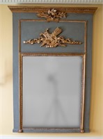 18TH CENTURY STYLE TRUMEAU MIRROR