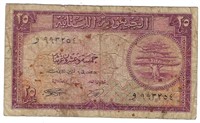 Lebanon 25 Piasters 1950,P42,F-VF.LB3