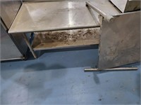 Stainless steel table 66in. Long x 30in wide