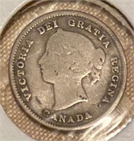 2 Canadian $0.10 Coin Lot – 1891 and 1960