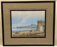 Original Gouache Painting of Naples, Italy #14