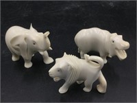 Carved Ivory Animals