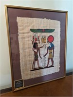Framed Papyrus Ancient Egyptian Art 2