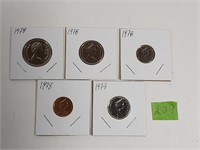 1978 Year set One cent to .50 cent