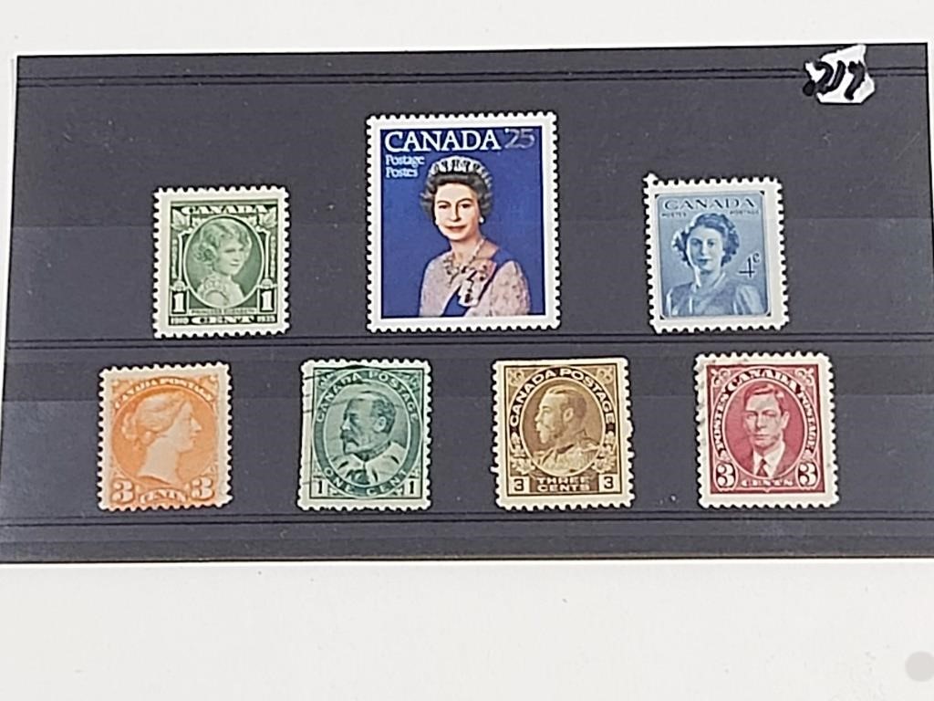 A set of stamps of the Royal Family Queen Victoria