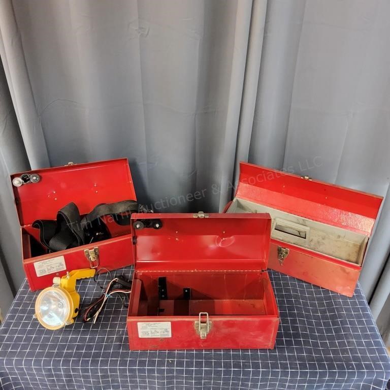 T4 4Pc Metal Tool boxes Light