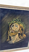 Velvet Painted Jesus Painting