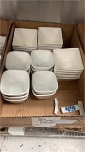 1 LOT BOX OF ASST. SQUARE SAUCE CUPS