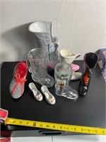 Vintage glass boot lot