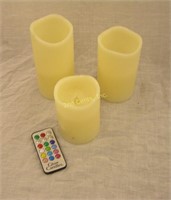 Set Of Glow Candles With Remote