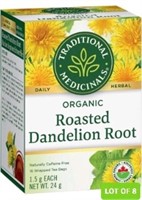 LOT OF 8 PACKS: Organic Roasted Dandelion Root - 1
