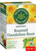 LOT OF 7 PACKS: Organic Roasted Dandelion Root - 1