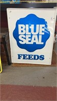 Blue seal feed sign 24 X 30 inches- Logo is