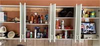 Contents of 4 garage cabinets