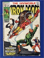 THE INVINCIBLE IRON MAN #15 1969 MARVEL COMICS