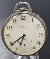 14 KT WG Lord Elgin Presentation Pocket Watch