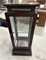 Small Curio Wood and Glass Cabinet