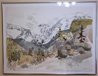 Signed Doernbach Colorado National Park Watercolor