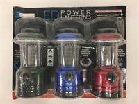 LED Battery Powered 3pc Lantern Set