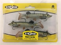 3 Pack of Storm Wildeye Live Pike 4" Lures