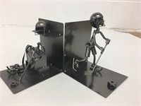Set of Metal Sports Theme Bookends